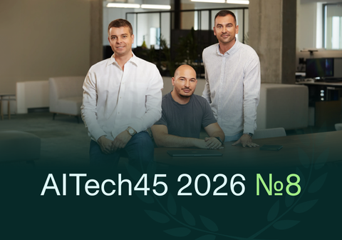 Visual - Payhawk Ranked #8 in TechRound's AITech45 2026 